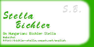 stella bichler business card